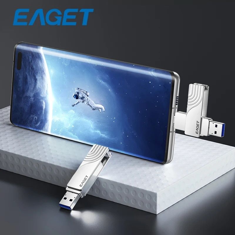 Флешка 1Тб EAGET CF30 USB 3.2 Type-c оригинал 1Tb