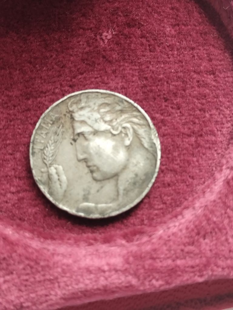 Moneta Włochy 20 centesimi, 1921