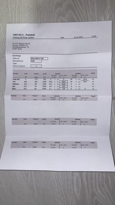 Injetor Siemens 2.0TDi