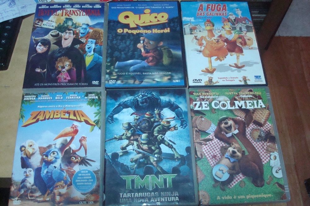 lote 16 dvds originais desenhos animados