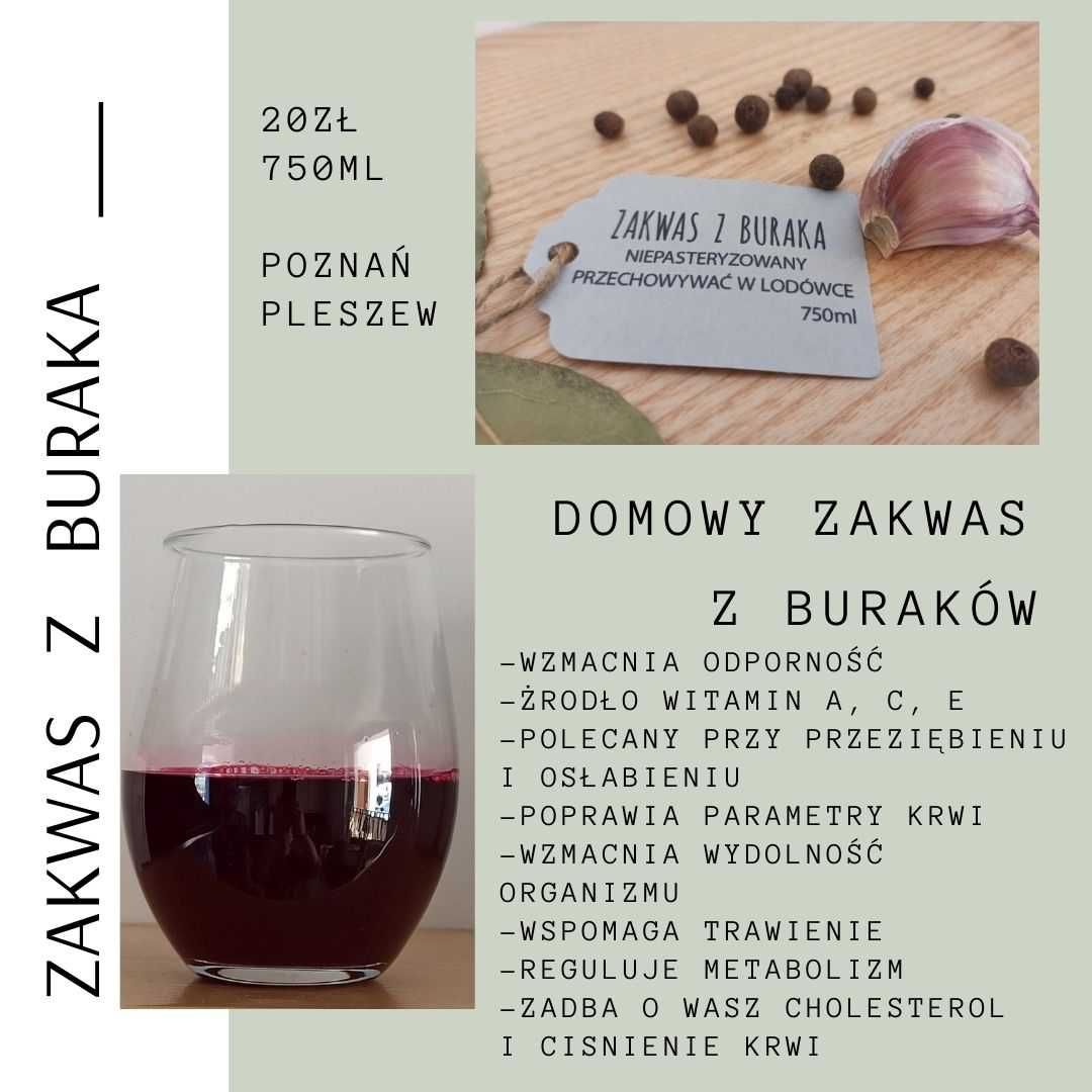 Zakwas z buraka naturalny domowy przepyszny