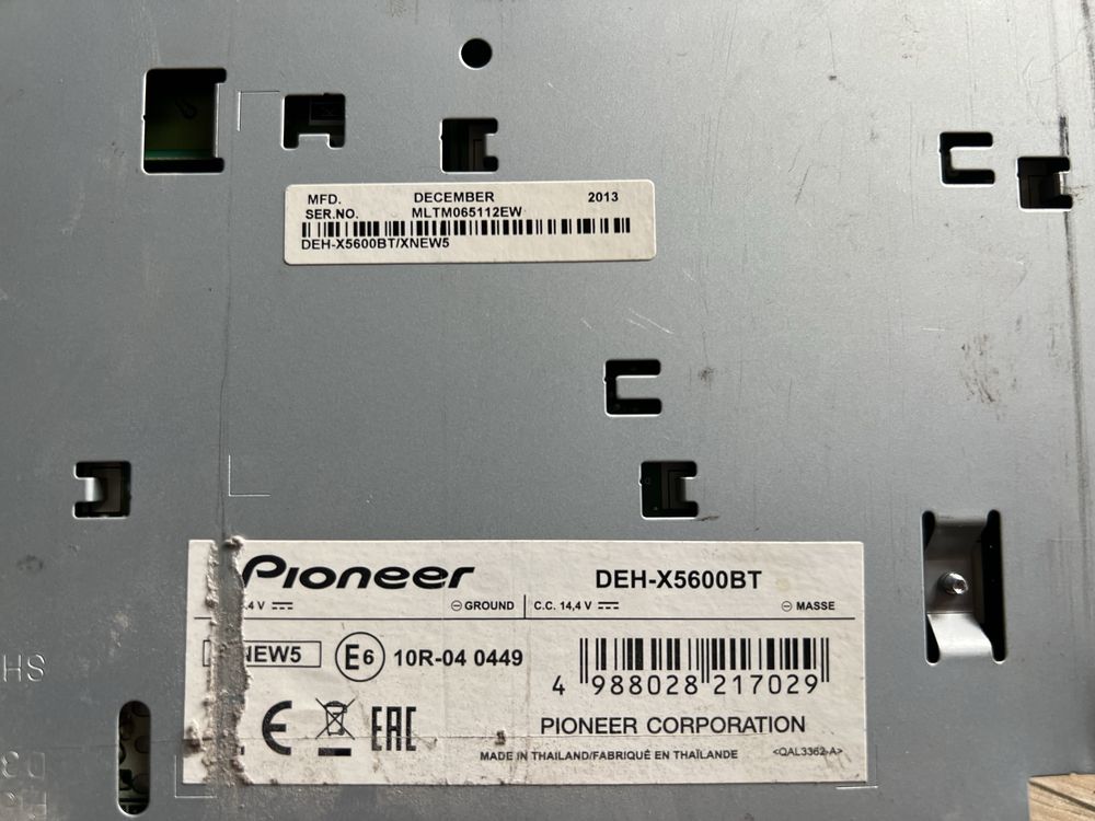 Магнитола процессорная с блютузом Pioneer DEH-X5600BT в идеальном сост