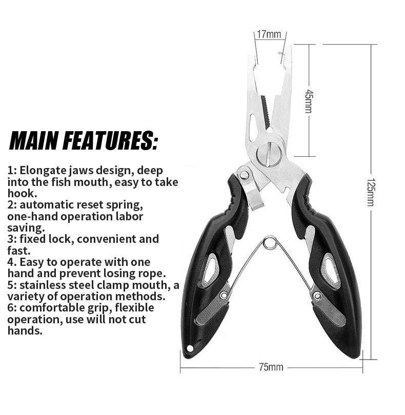 Wielofunkcyjne szczypce wędkarskie Hook Picker