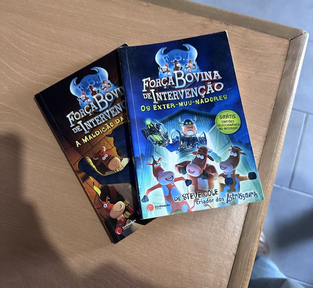 Coleção de 2 livros “Força Bovina de Intervenção”