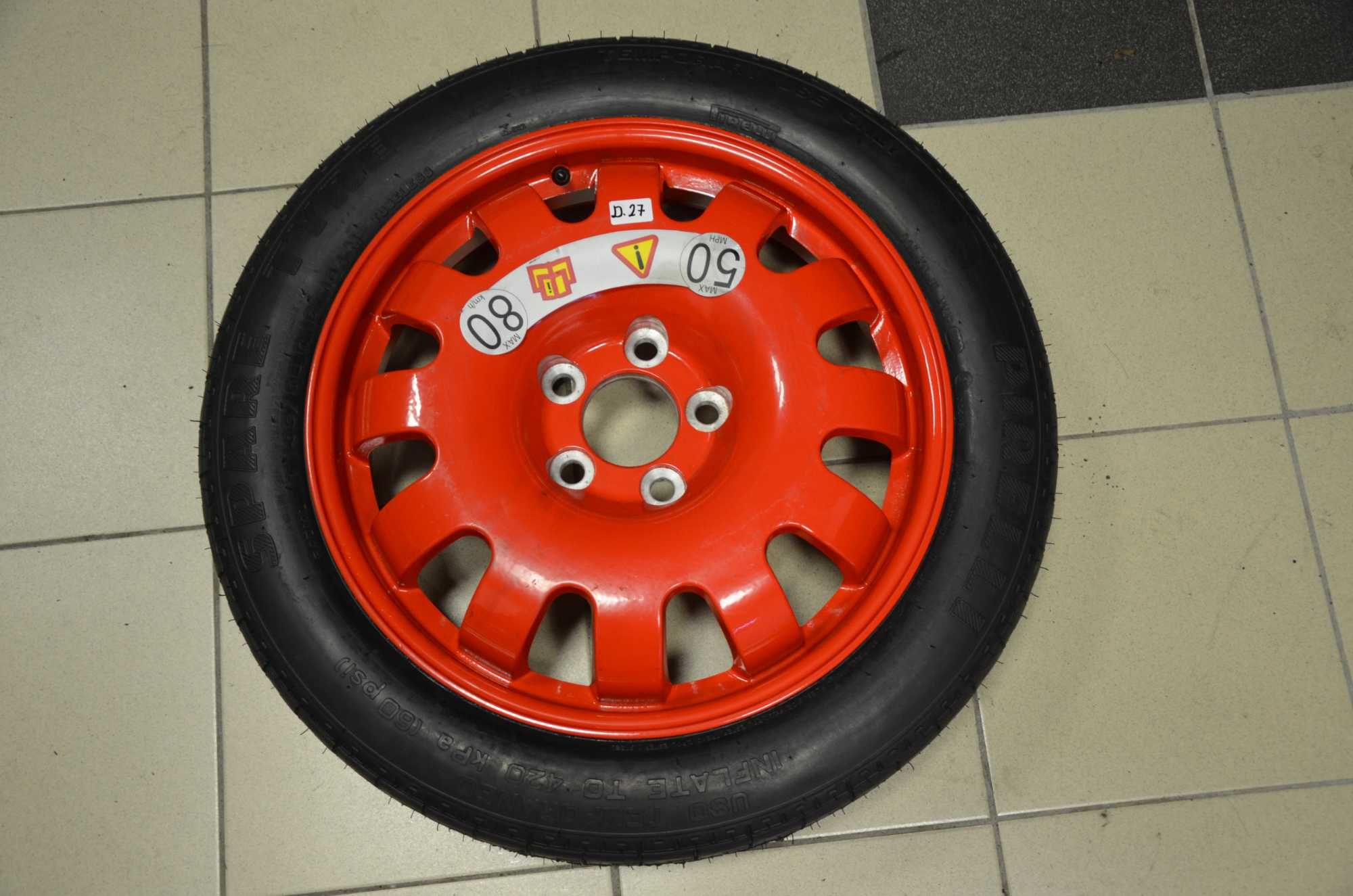 Koło Dojazdowe 135/80 r18 Aston Martin Jaguar et15 5x120 Wysyłka 25zł