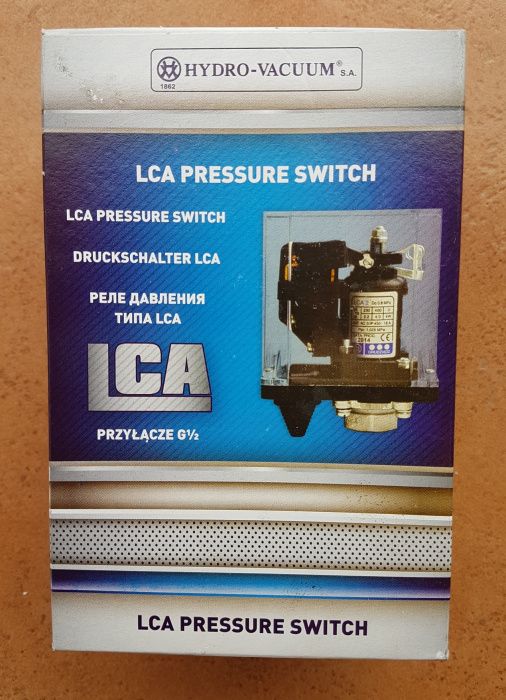Mocny wyłącznik ciśnieniowy LCA.2 do 8bar H-V S1 Białystok