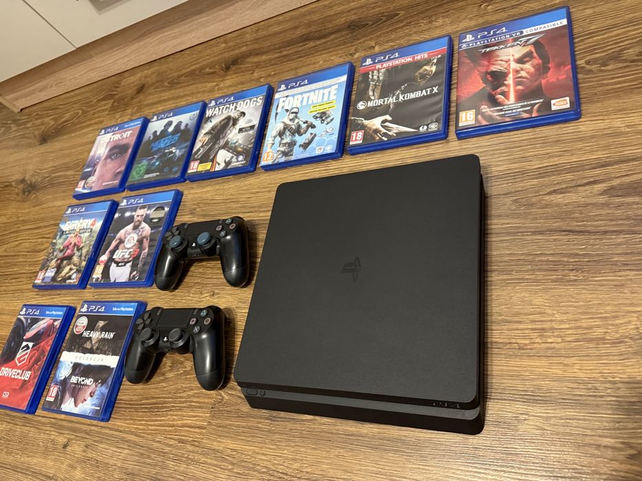 Ps4 slim 1TB/ 10 gier idealny stan