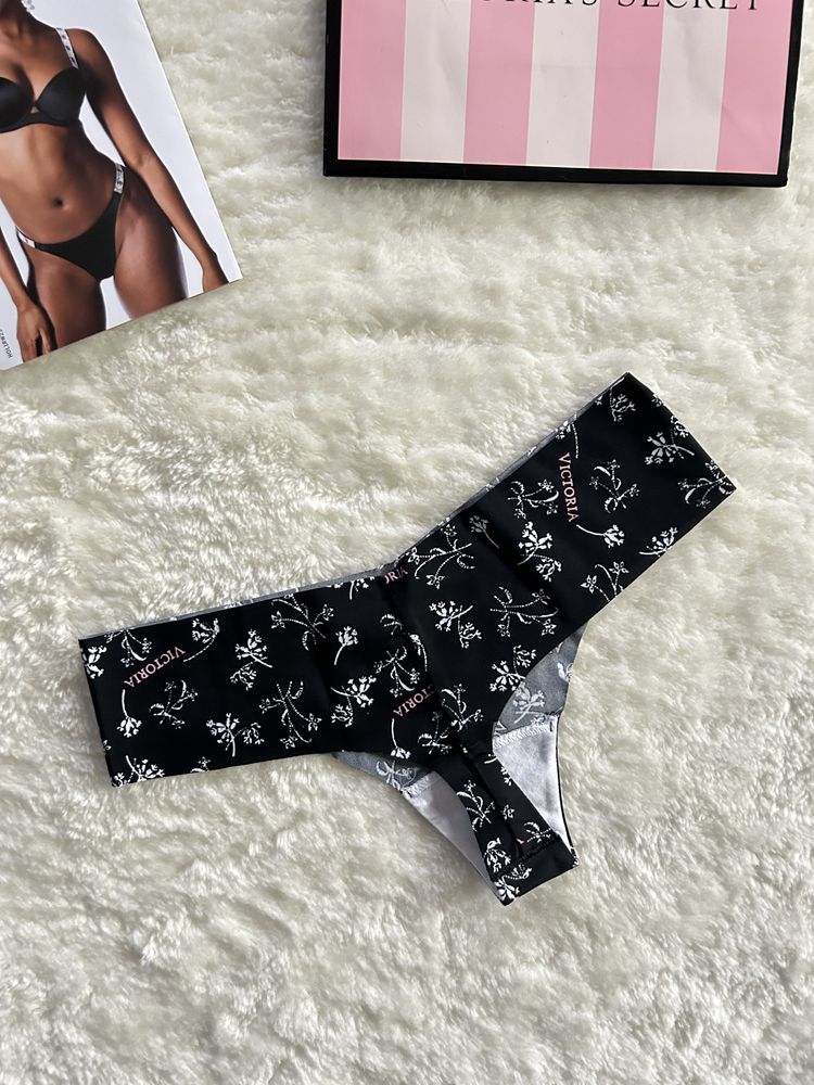 Victoria’s Secret nowe majtki stringi S oryginalne bezszwowe logo