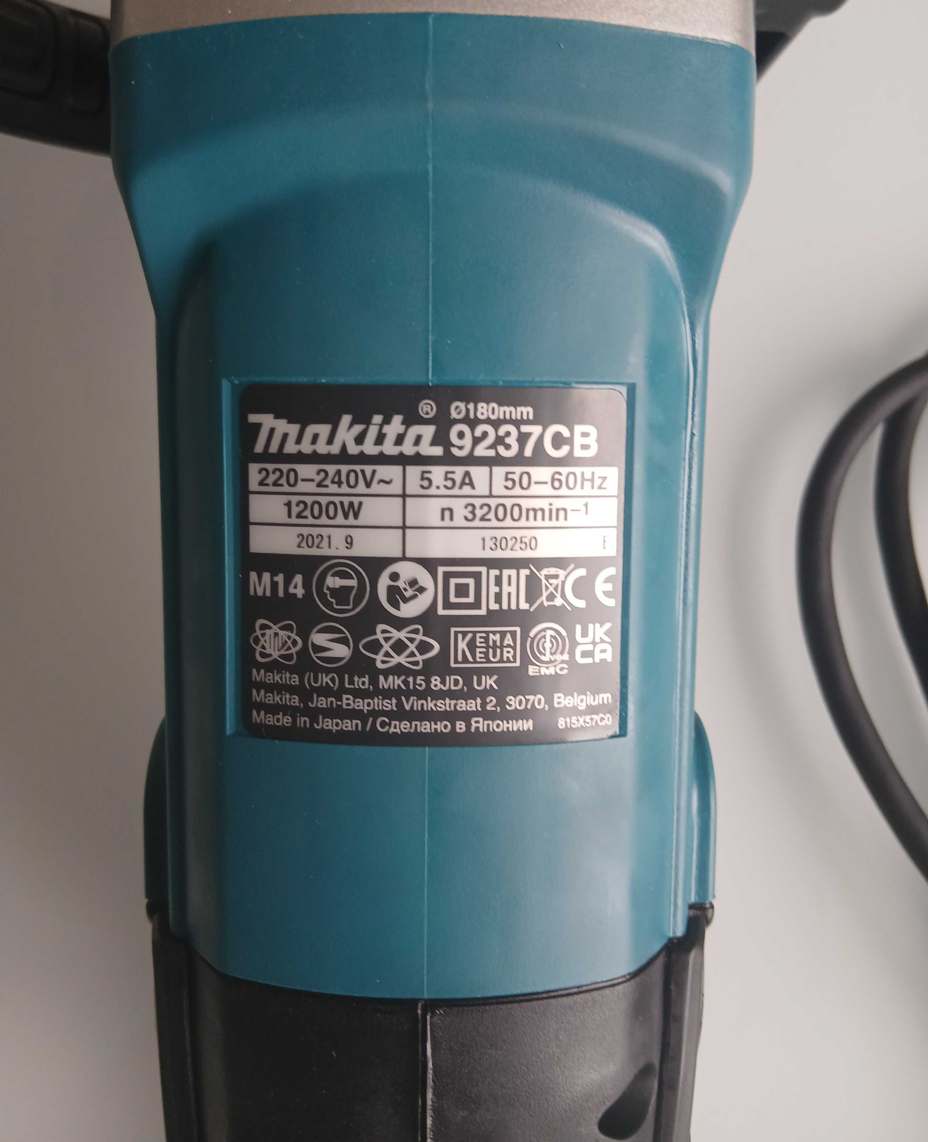 Polerka MAKITA 9237CB mocna 1200 W • 180 mm • 0 - 3200 obr./min