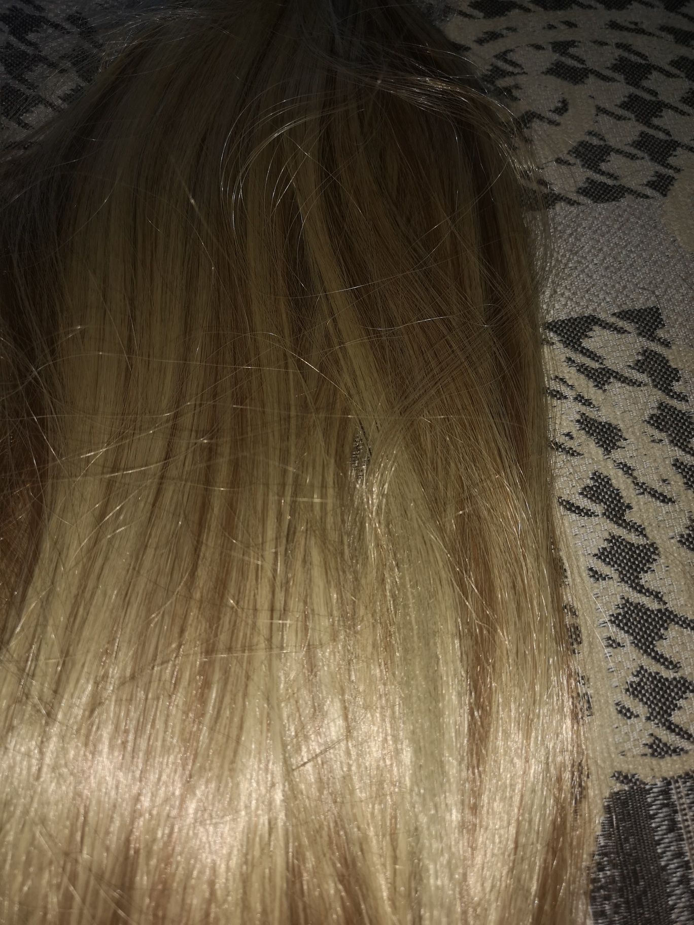 (43)Clips i Hair extension doczep jasny blond