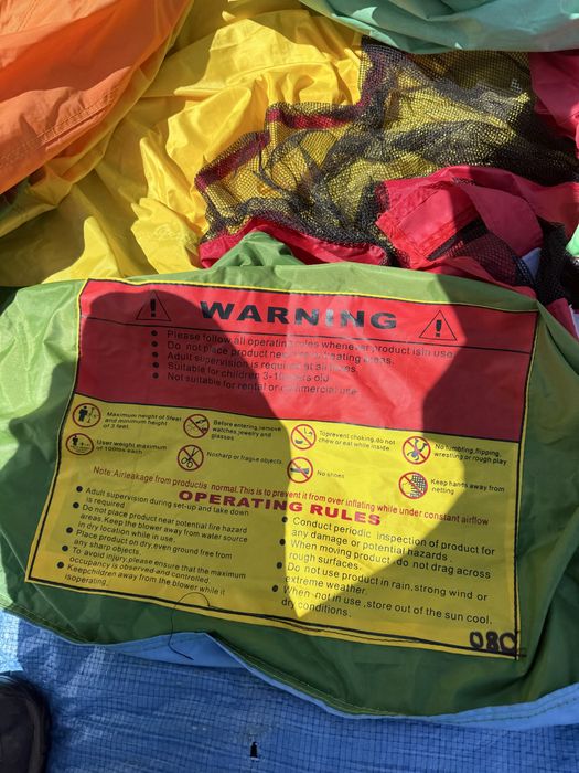 Zamek Dmuchaniec 9w1 zjezdzalnia, wspinaczka, trampolina OKAZJA