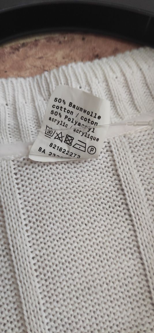 Lżejszy biały sweterek 44/46 C&A