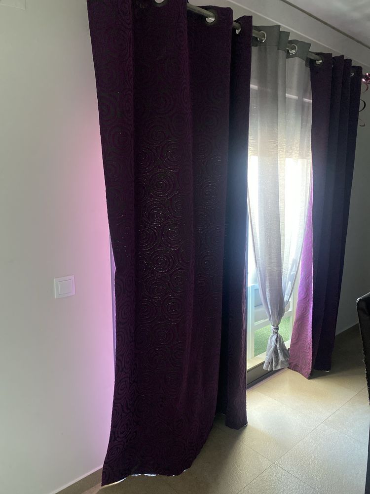 Conjunto de 3 cortinados