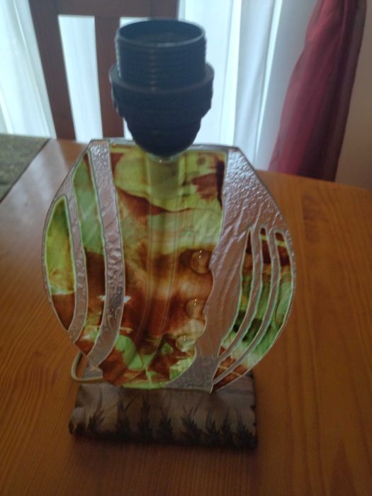 Candeeiro vidro trabalhado