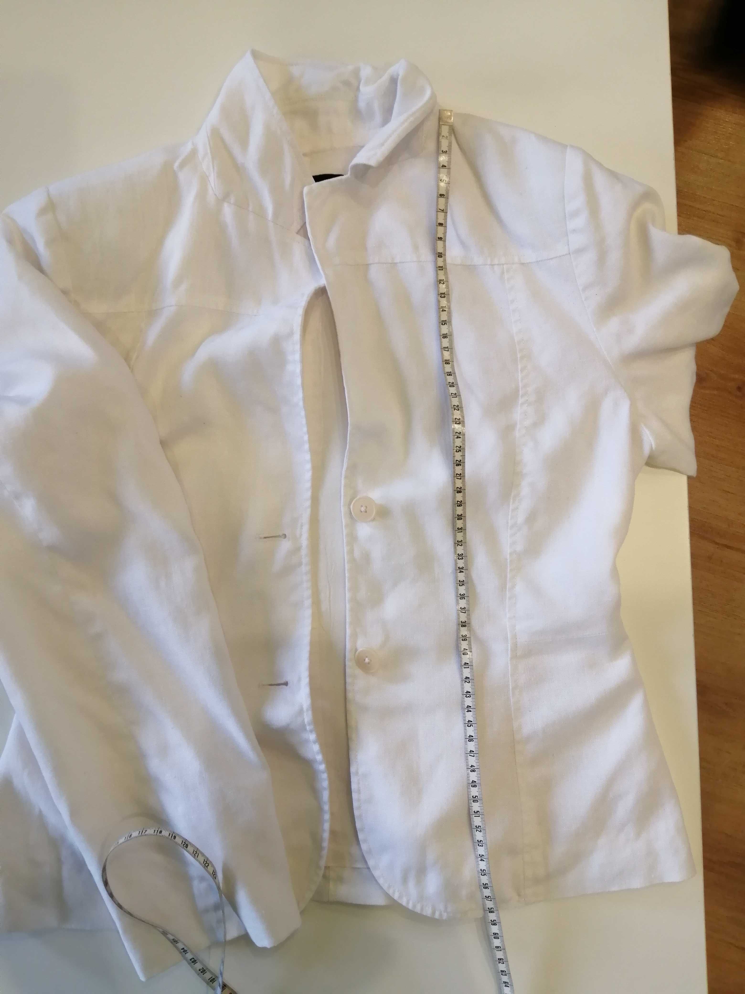 Żakiet biały lniany Inwear rozmiar M