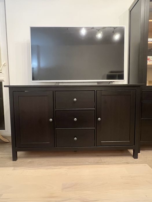 Drewniana Komoda Ikea Hemnes ciemnobrązowa