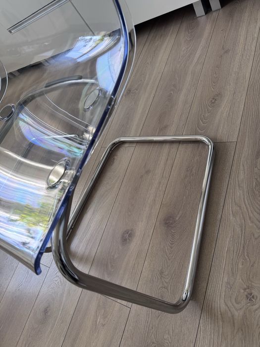 TOBIAS Krzesła, przezroczysty/chrom IKEA