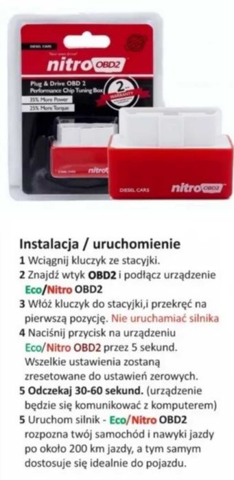 Nowy chip OBD tuning OBD2 Nitro Diesel | ECO OBD2 oszczędność benzyny