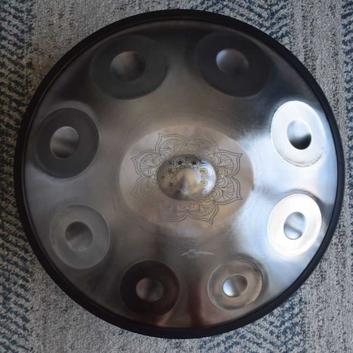 UGUR D Kurd minor 9 handpan argênteo com saco