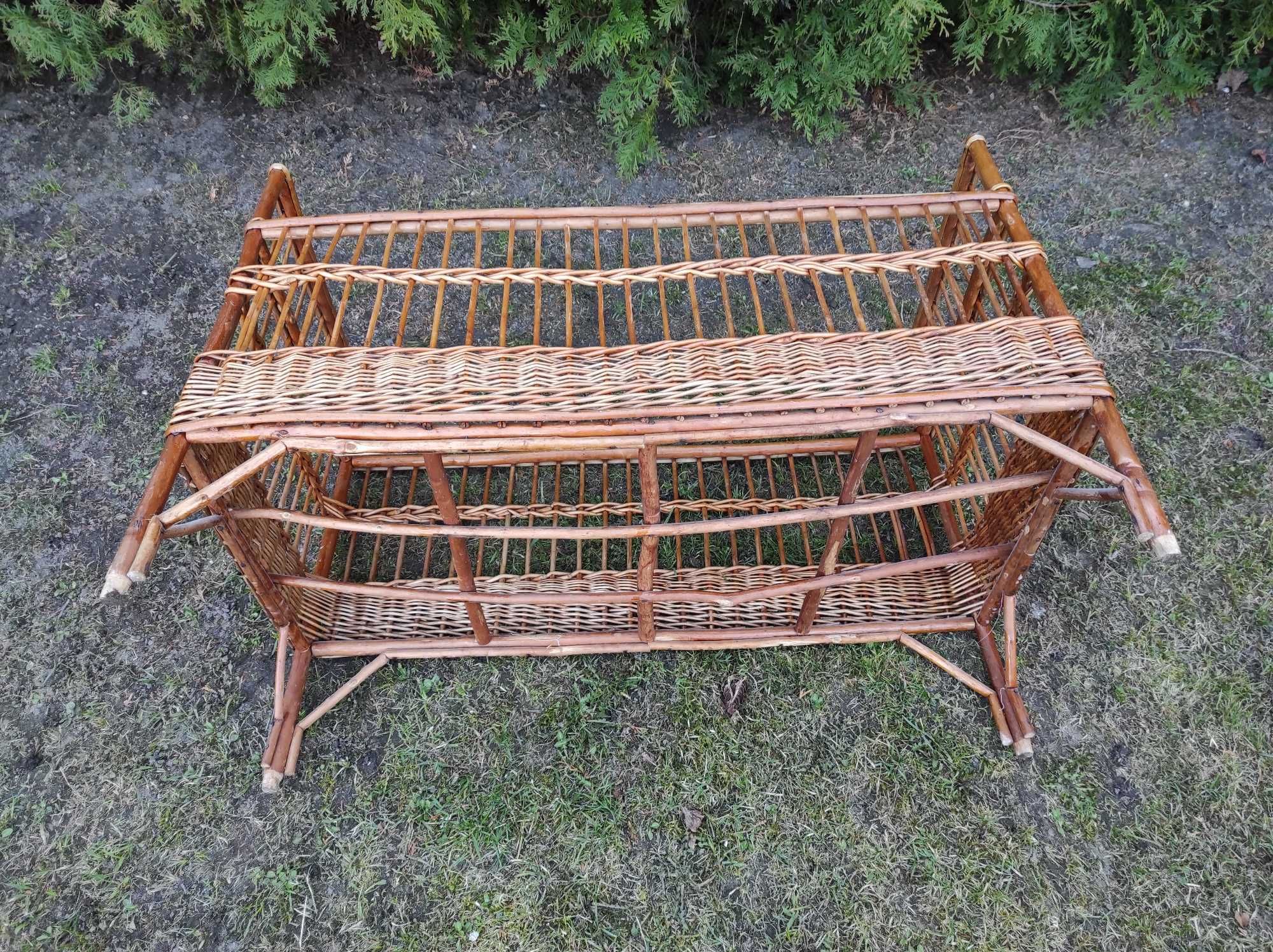 Wiklinowe Łóżeczko dziecięce 96 x 48 cm. Łóżko z wikliny . Wysyłka