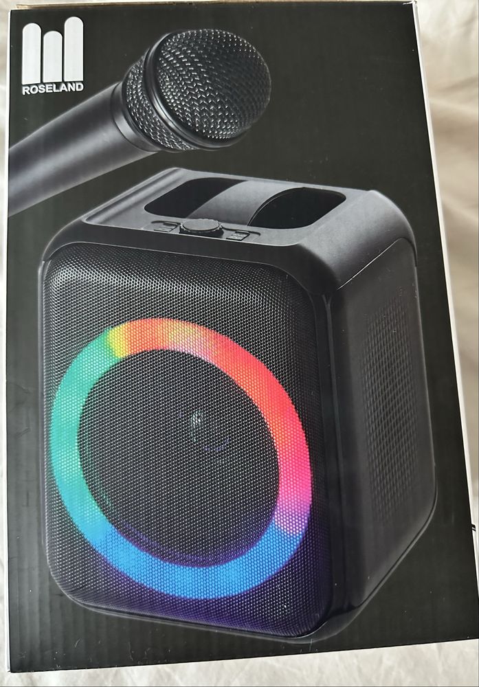 Głośnik RS-200 Roseland 20 W czarny + mikrofon karaoke