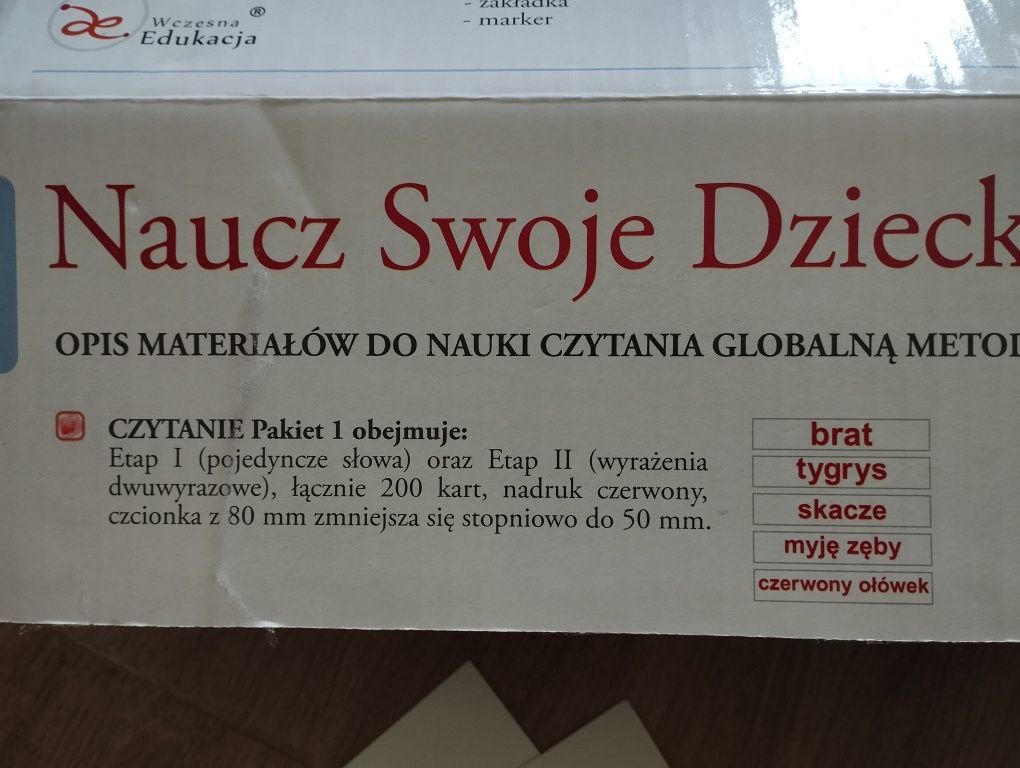 Zestaw do nauki czytania dla małych dzieci