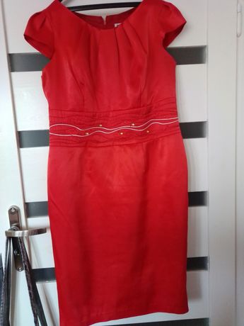 Sukienka czerwona r.44