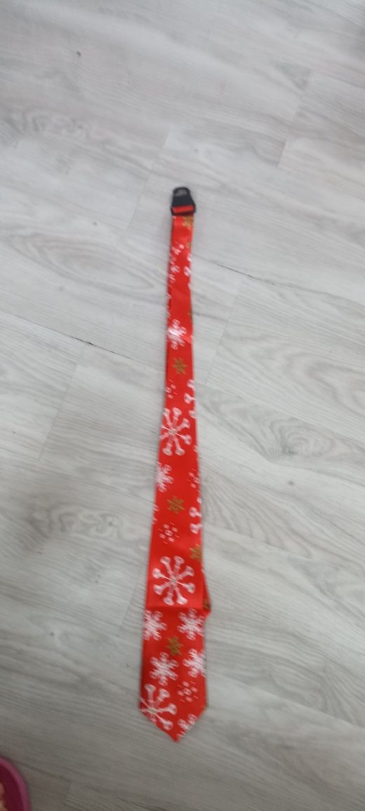 Red Snowflake Men's Nectie 58 " Polyester Novelty Tie Christmas Winter