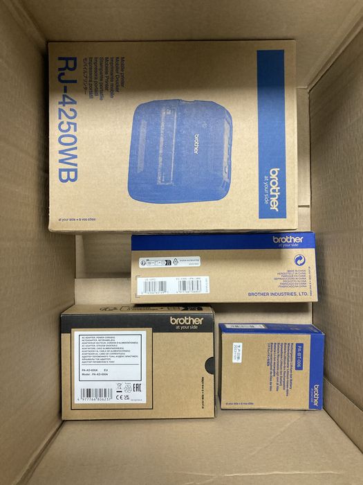 Drukarka WiFi Brother RJ-4250WB + osprzęt