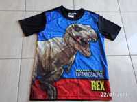 koszulka chłopięca-t-shirt-122/128cm-dinozaur