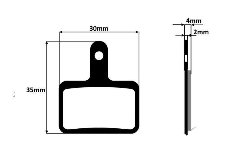 Klocki hamulca rower tarczowe PÓŁMETALICZNE BR MT Shimano Deore FORDON