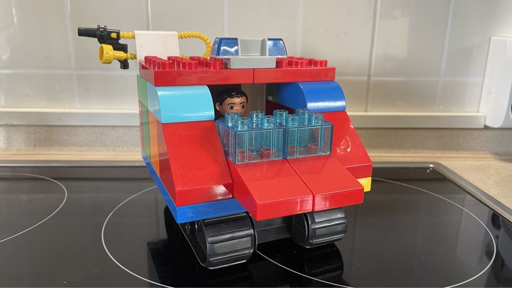 Podstawa koparki gąsienice Mega Bloks jak Lego Duplo