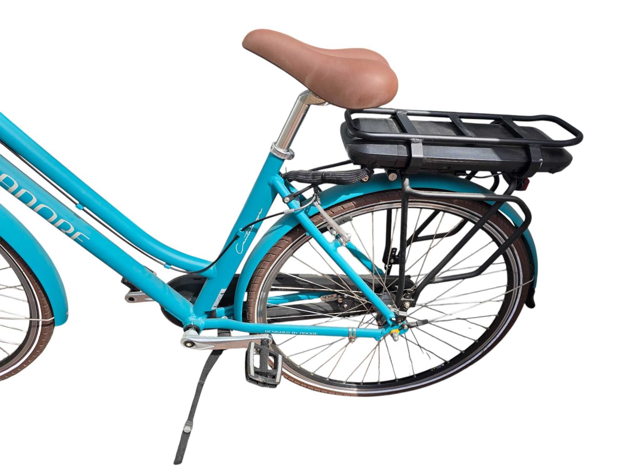 Rower elektryczny Adore Cantaloupe koło 28" niebieski 250W