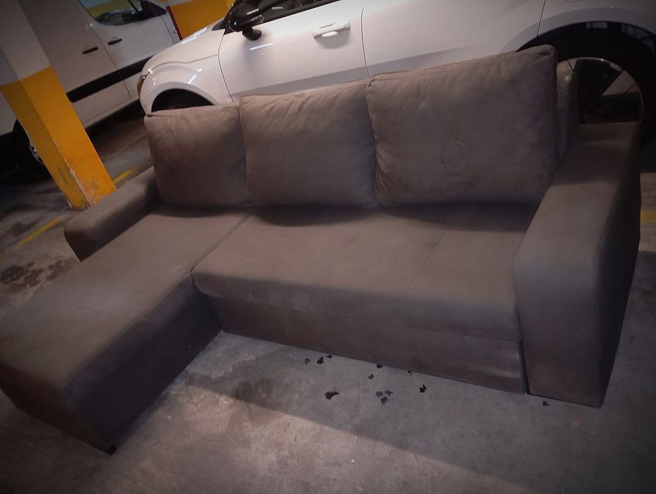 Sofa cama cinzento