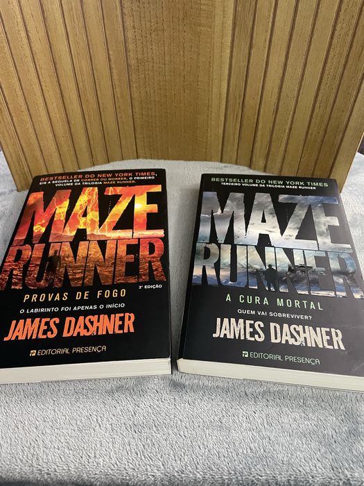 Livros maze runner 2 e 3