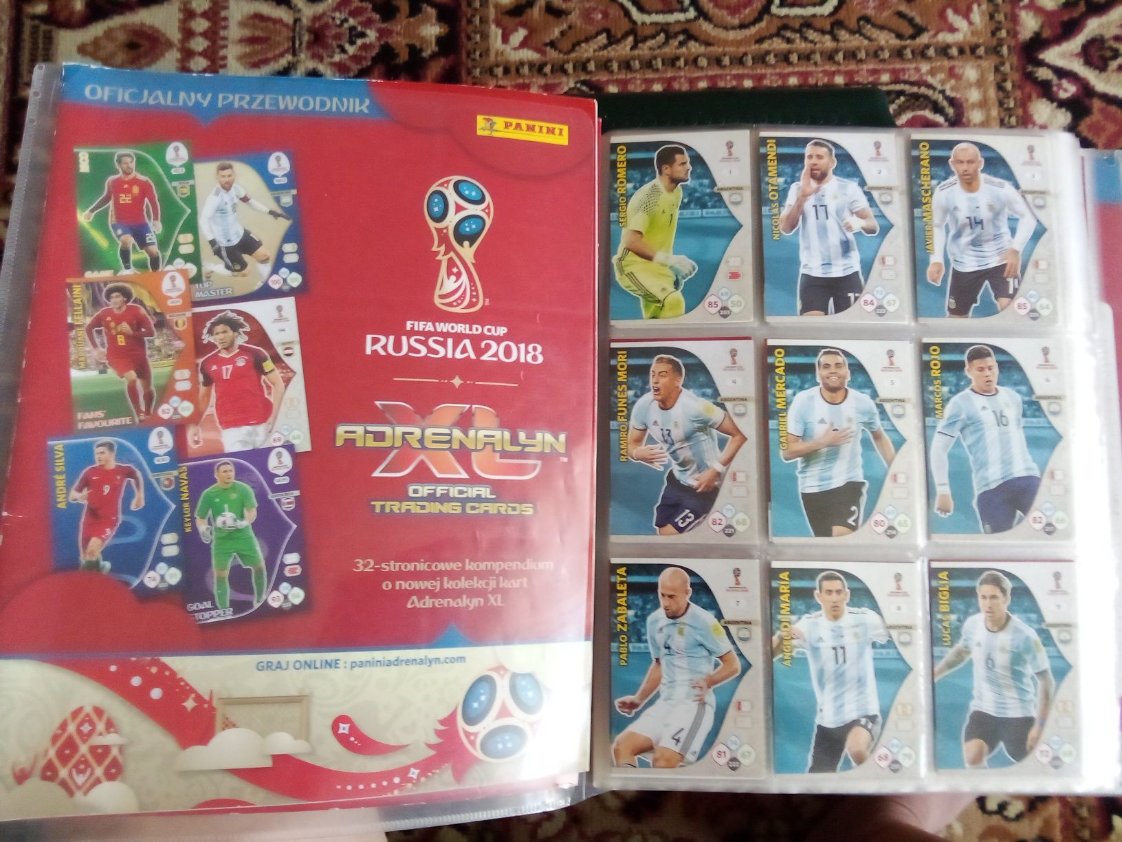 Album kolekcjonerski z kartami FIFA World Cup 2018