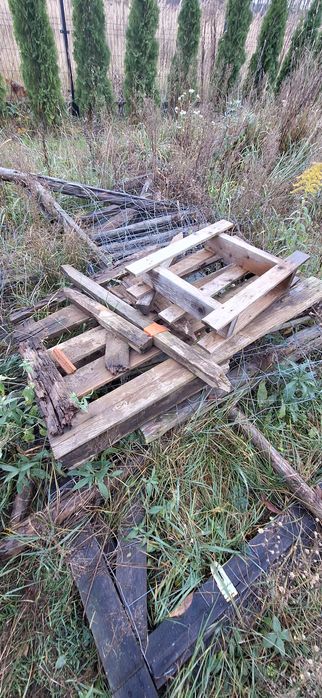 Palety, drewno,  siatka itp