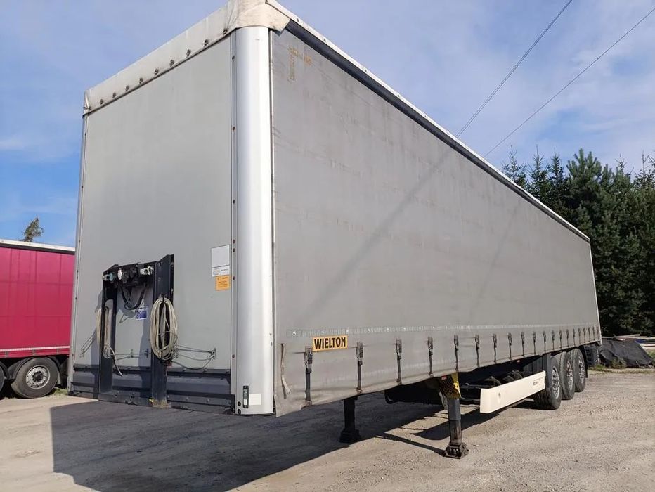 Wielton Firanka Coilmulda SAF  Mulda 9M, osie SAF, oś podnoszona, 2,8m w środku