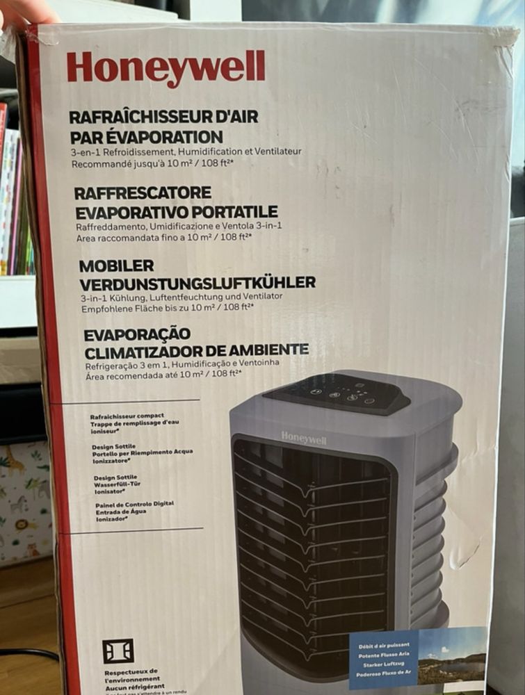 Przenośny klimator Honeywell 3w1 chłodzenie wentylator nawilżacz