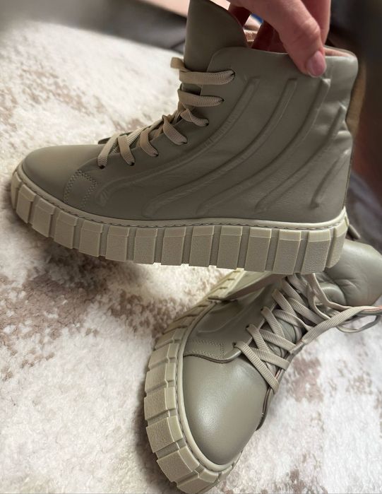 Ботинки женские,  кожа. Осень