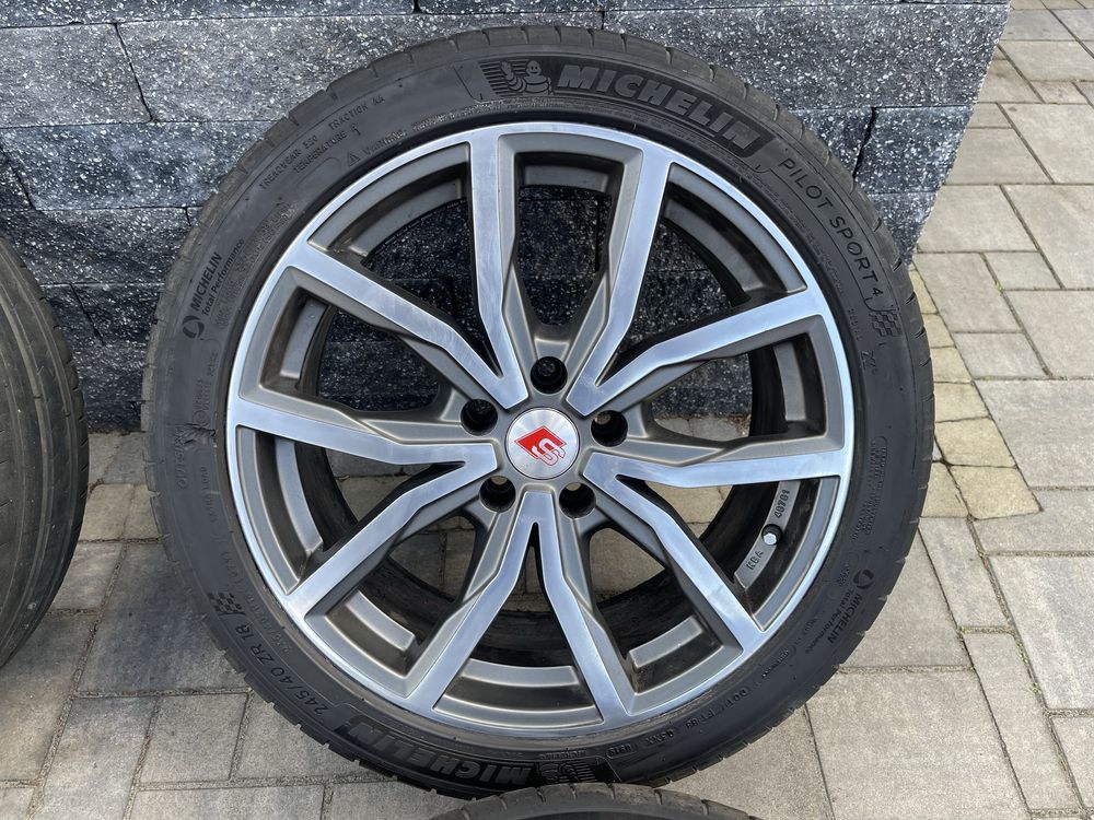 Alufelgi felgi koła  z oponami 18 5x112 Audi vw