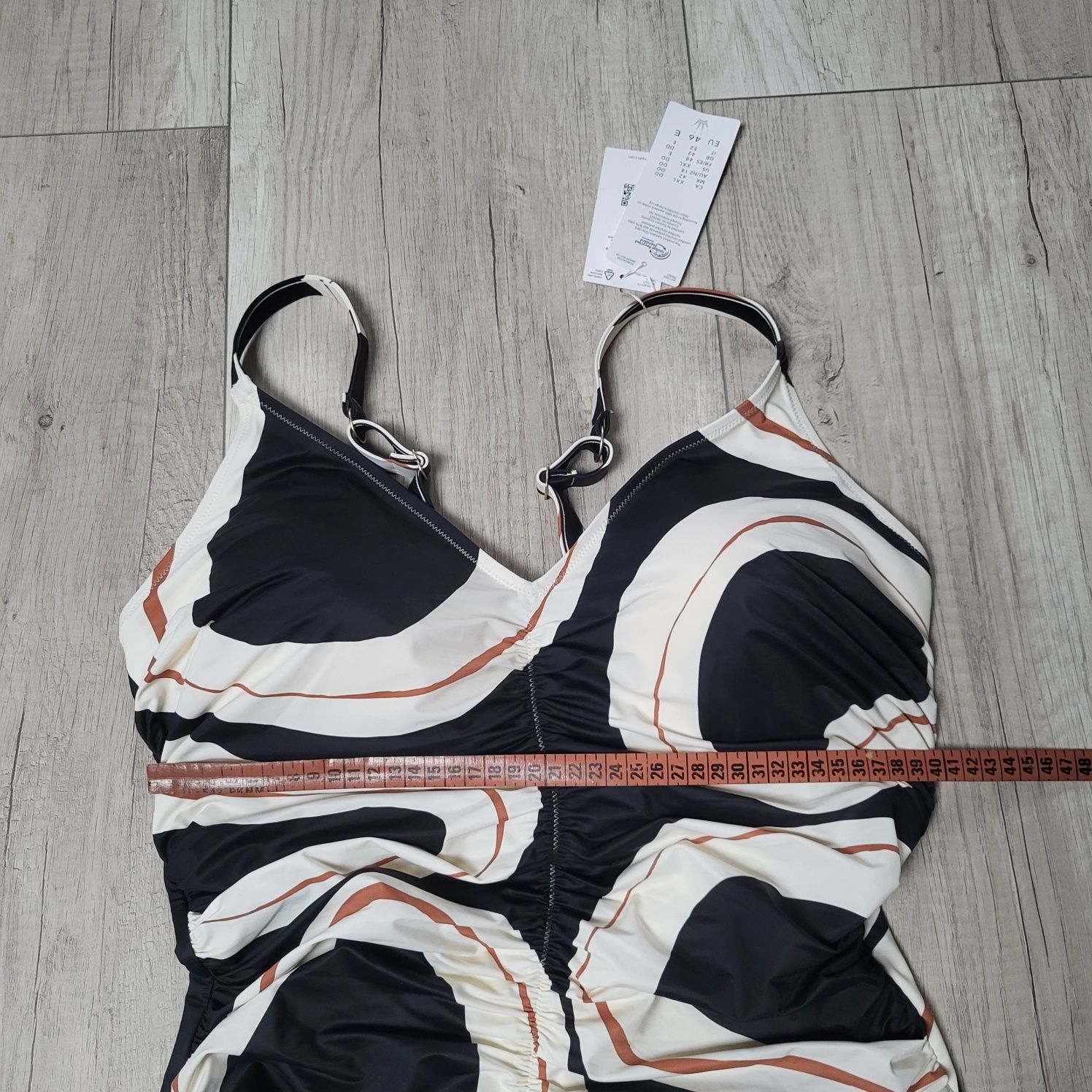 Strój kąpielowy jednoczęściowy Triumph 46E summer Allure krem czarny