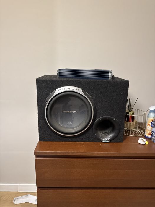 Subwoofer rockford fosgate p3d4-12 + skrzynia BR wzmacniacz Rockford