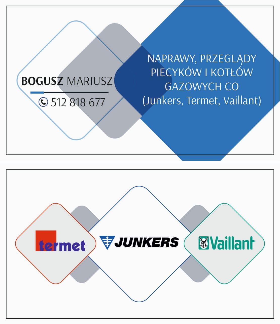 Serwis piecyków I kotłów gazowych ( JUNKERS, TERMET, VAILLANT)