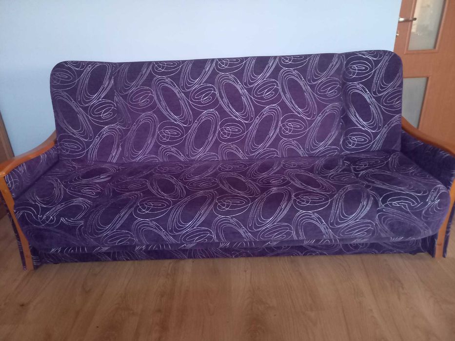 Rozkładana wersalka + dwa fotele