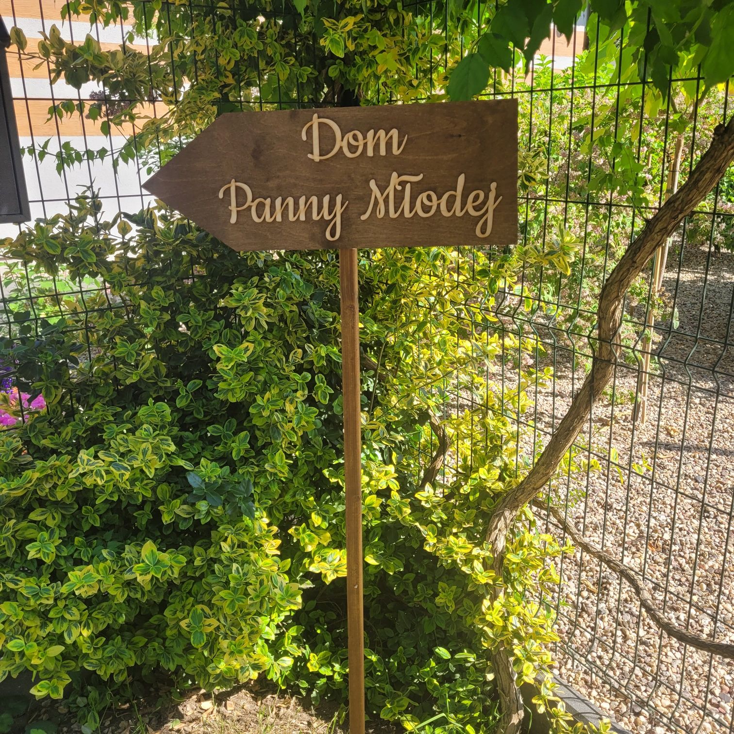 Drogowskaz ślubny Dom Panny Młodej