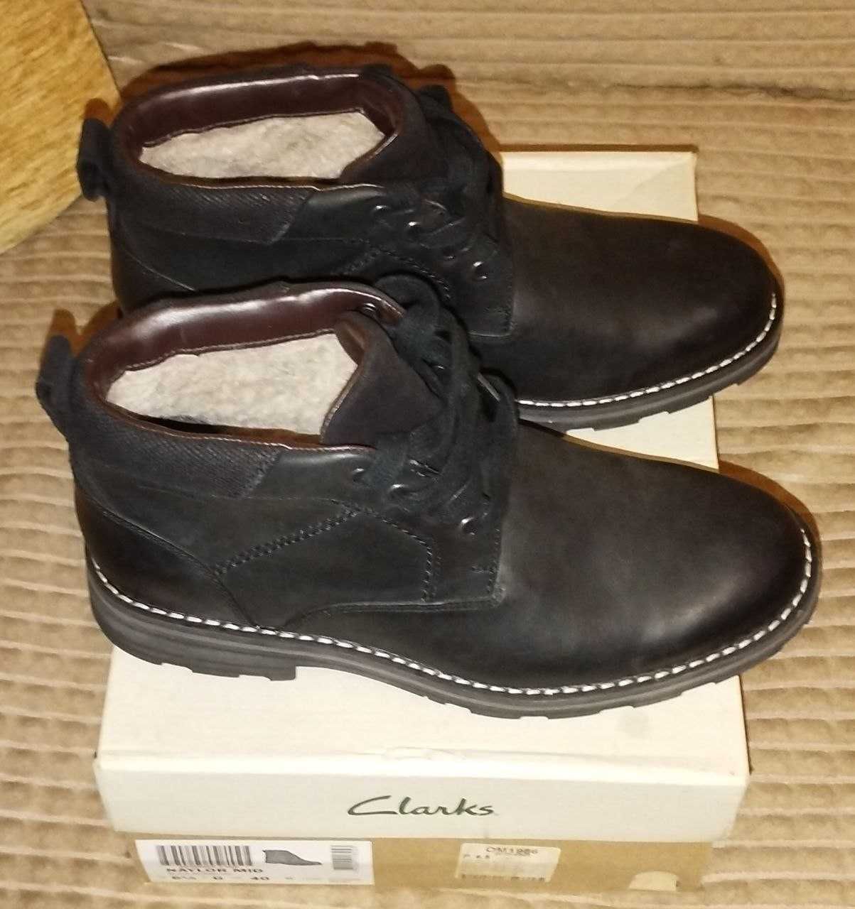 Новые ботинки зимние мужские Clarks 40 размер