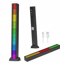 Listwa Panel Lampka 32 LED RGB Inteligentna - świecąca w rytm muzyki!