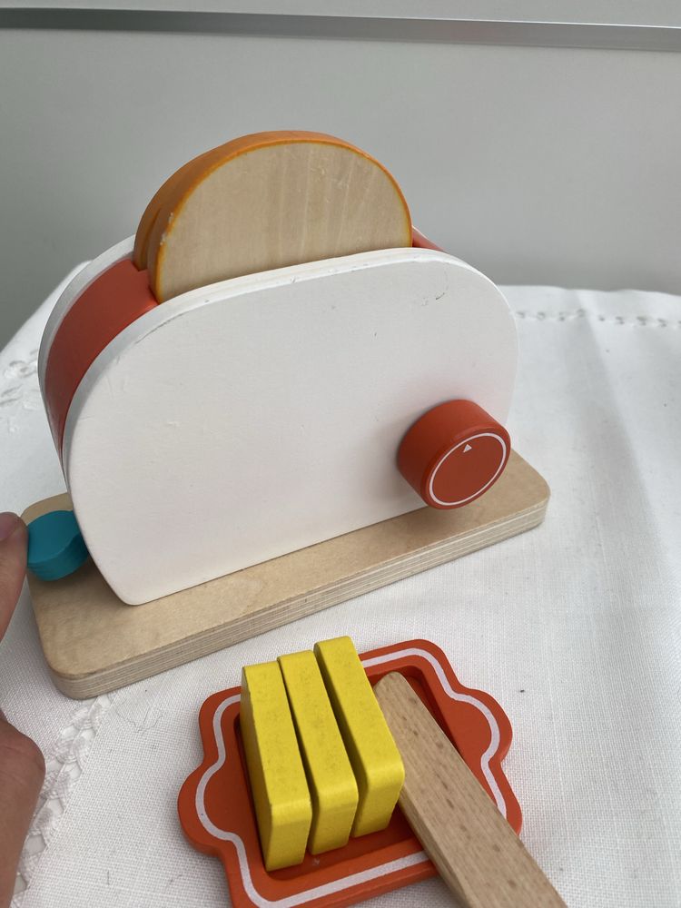 Montessori Brinquedos Bolo de aniversario Torradeira Maquina de Café