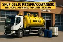 Olej zużyty, przepracowany, odpadowy - SKUP